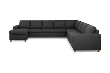 Crazy 7-sits Vändbar U-formad XX-Large Hörnsoffa med divan i Tyg - Antracit - Products - Möbler - Soffa - Hörnsoffa
