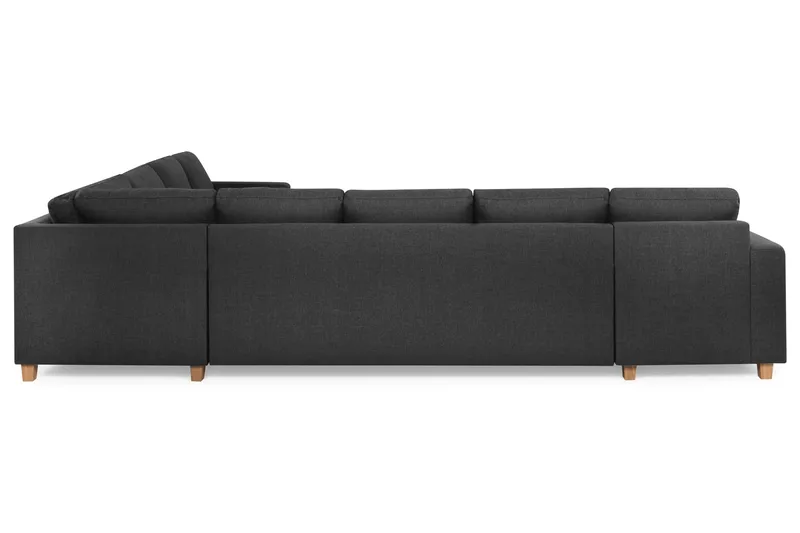 Crazy 7-sits Vändbar U-formad XX-Large Hörnsoffa med divan i Tyg - Antracit - Products - Möbler - Soffa - Hörnsoffa
