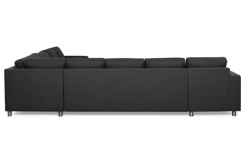 Crazy 7-sits Vändbar U-formad XX-Large Hörnsoffa med divan i Tyg - Antracit - Products - Möbler - Soffa - Hörnsoffa