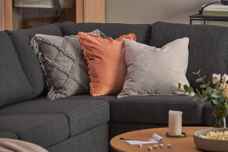 Crazy 7-sits Vändbar U-formad XX-Large Hörnsoffa med divan i Tyg - Antracit - Products - Möbler - Soffa - Hörnsoffa