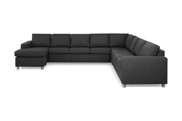 Crazy 7-sits Vändbar U-formad XX-Large Hörnsoffa med divan i Tyg - Antracit - Products - Möbler - Soffa - Hörnsoffa