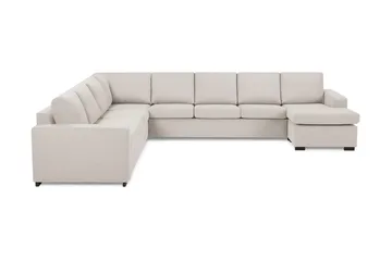 Crazy 7-sits Vändbar U-formad XX-Large Hörnsoffa med divan i Tyg - Beige - Products - Möbler - Soffa - Hörnsoffa