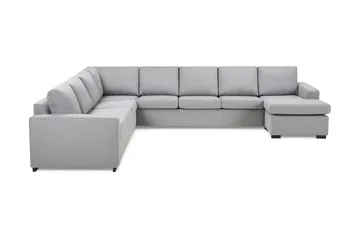 Crazy 7-sits Vändbar U-formad XX-Large Hörnsoffa med divan i Tyg - Grå - Products - Möbler - Soffa - Hörnsoffa