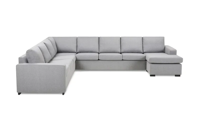 Crazy 7-sits Vändbar U-formad XX-Large Hörnsoffa med divan i Tyg - Grå - Products - Möbler - Soffa - Hörnsoffa