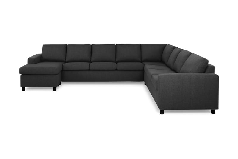 Crazy 7-sits Vändbar U-formad XX-Large Hörnsoffa med divan i Tyg - Mörkgrå / Antracit - Products - Möbler - Soffa - Hörnsoffa - Hörnsoffa med divan