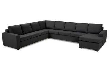 Crazy 7-sits Vändbar U-formad XX-Large Hörnsoffa med divan i Tyg - Mörkgrå - Products - Möbler - Soffa - Hörnsoffa