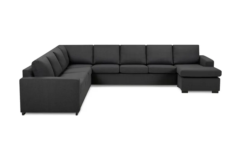 Crazy 7-sits Vändbar U-formad XX-Large Hörnsoffa med divan i Tyg - Mörkgrå - Products - Möbler - Soffa - Hörnsoffa