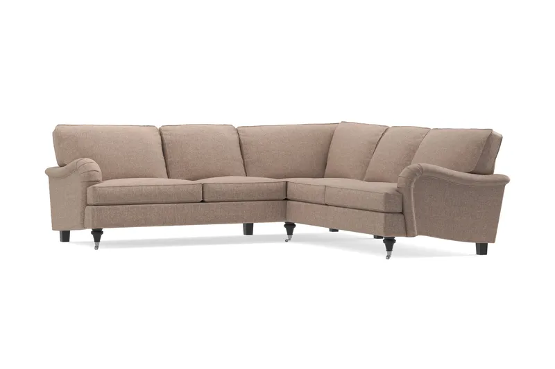 Howard Classic 6-sits L-formad Hörnsoffa i Tyg - Mörkbeige - Products - Möbler - Soffa - Hörnsoffa