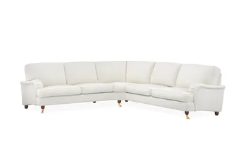 Howard Lyx 6-sits Högervänd L-formad Hörnsoffa i Bouclé - Vit - Products - Möbler - Soffa - Hörnsoffa