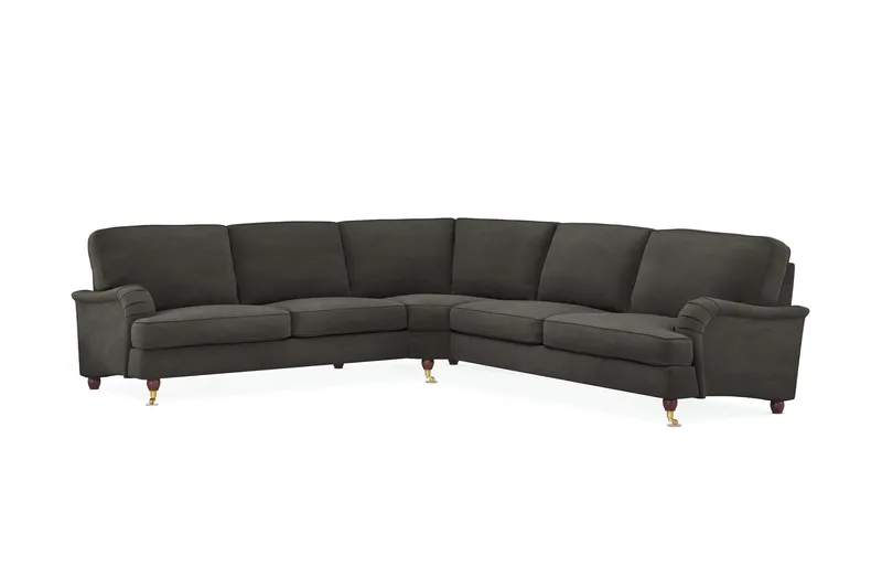 Howard Lyx 6-sits Högervänd L-formad Hörnsoffa i Manchester - Mörkgrå - Products - Möbler - Soffa - Hörnsoffa