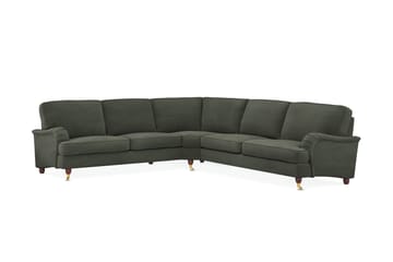 Howard Lyx 6-sits Högervänd L-formad Hörnsoffa i Manchester - Mörkgrön - Products - Möbler - Soffa - Hörnsoffa