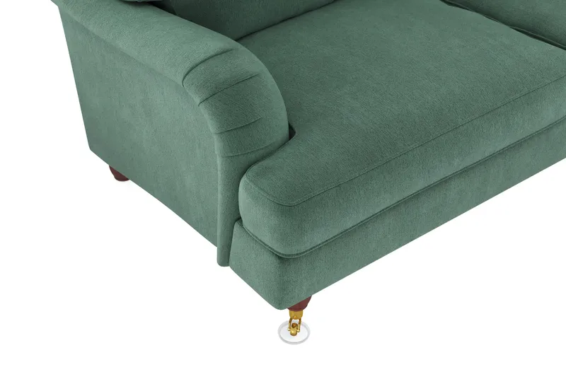 Howard Lyx 6-sits Högervänd L-formad Hörnsoffa i Sammet - Mörkgrön - Products - Möbler - Soffa - Hörnsoffa