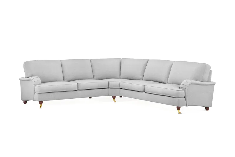 Howard Lyx 6-sits Högervänd L-formad Hörnsoffa i Tyg - Ljusgrå - Products - Möbler - Soffa - Hörnsoffa