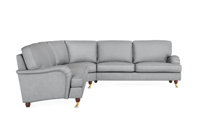 Howard Lyx 6-sits Högervänd L-formad Hörnsoffa i Tyg - Ljusgrå - Products - Möbler - Soffa - Hörnsoffa