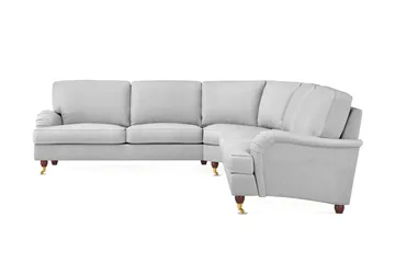 Howard Lyx 6-sits Högervänd L-formad Hörnsoffa i Tyg - Ljusgrå - Products - Möbler - Soffa - Hörnsoffa