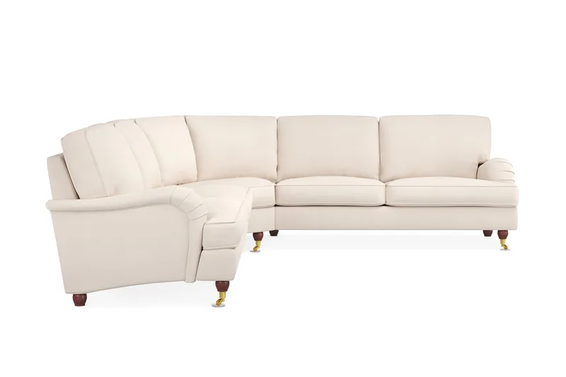 Howard Lyx 6-sits Vänstervänd L-formad Hörnsoffa i Manchester - Beige - Products - Möbler - Soffa - Hörnsoffa