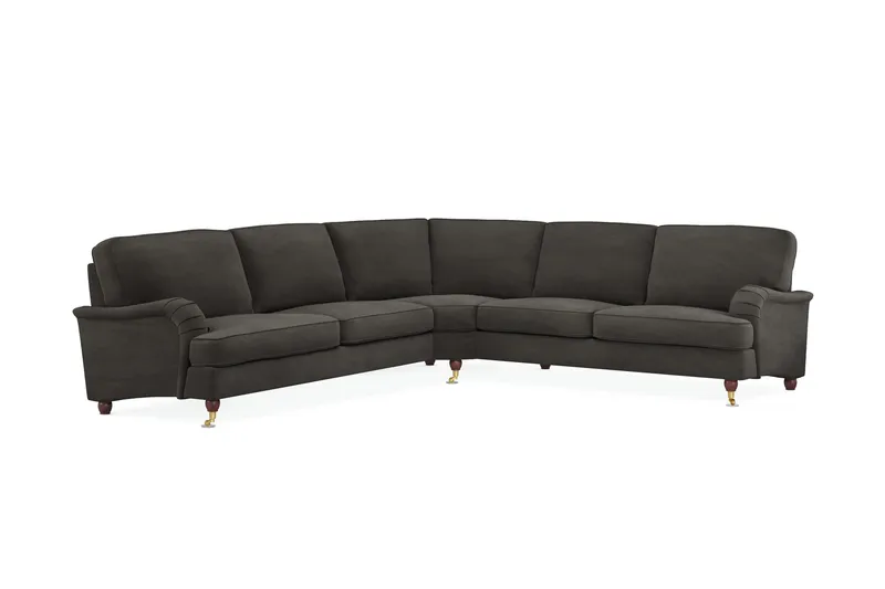 Howard Lyx 6-sits Vänstervänd L-formad Hörnsoffa i Manchester - Mörkgrå - Products - Möbler - Soffa - Hörnsoffa