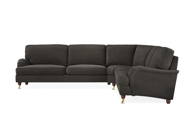 Howard Lyx 6-sits Vänstervänd L-formad Hörnsoffa i Manchester - Mörkgrå - Products - Möbler - Soffa - Hörnsoffa