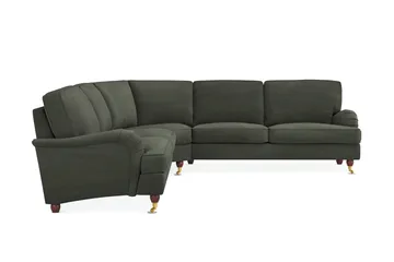 Howard Lyx 6-sits Vänstervänd L-formad Hörnsoffa i Manchester - Mörkgrön - Products - Möbler - Soffa - Hörnsoffa