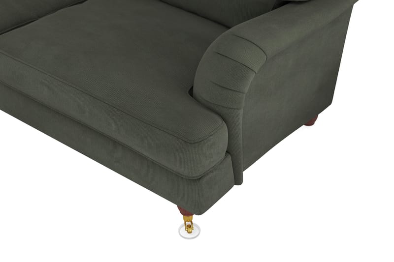 Howard Lyx 6-sits Vänstervänd L-formad Hörnsoffa i Manchester - Mörkgrön - Products - Möbler - Soffa - Hörnsoffa