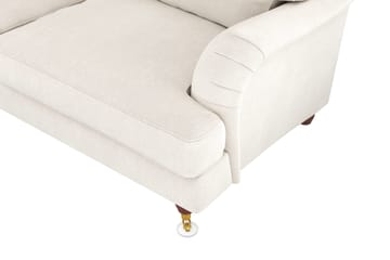 Howard Lyx 6-sits Vänstervänd L-formad Hörnsoffa i Sammet - Krämvit - Products - Möbler - Soffa - Hörnsoffa