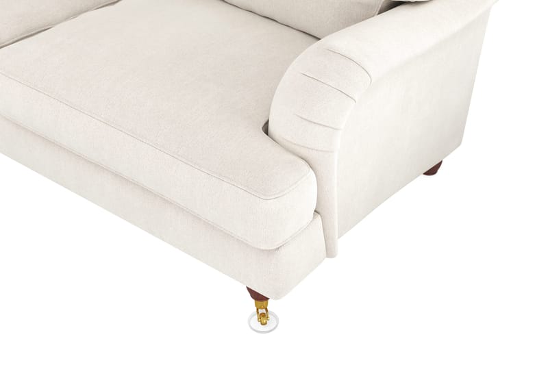 Howard Lyx 6-sits Vänstervänd L-formad Hörnsoffa i Sammet - Krämvit - Products - Möbler - Soffa - Hörnsoffa