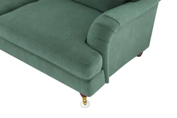 Howard Lyx 6-sits Vänstervänd L-formad Hörnsoffa i Sammet - Mörkgrön - Products - Möbler - Soffa - Hörnsoffa