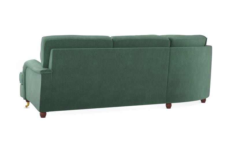 Howard Lyx 6-sits Vänstervänd L-formad Hörnsoffa i Sammet - Mörkgrön - Products - Möbler - Soffa - Hörnsoffa
