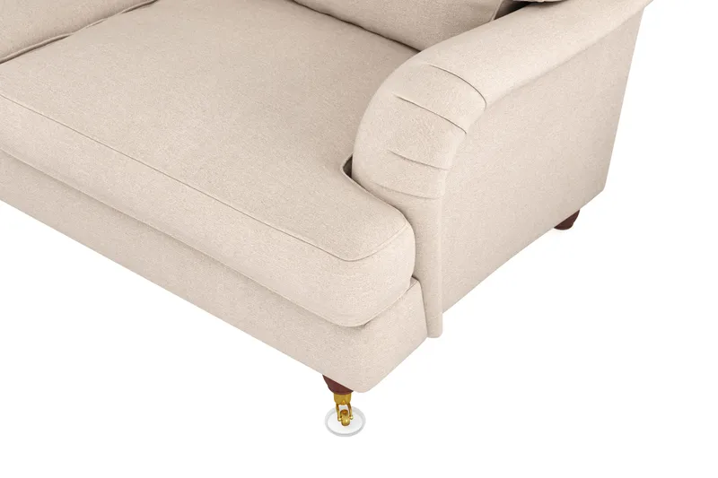 Howard Lyx 6-sits Vänstervänd L-formad Hörnsoffa i Tyg - Beige - Products - Möbler - Soffa - Hörnsoffa
