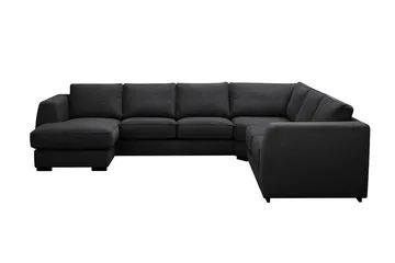 Optus 5-sits Hörnsoffa med divan vändbar - Svart - Products - Möbler - Soffa - Hörnsoffa