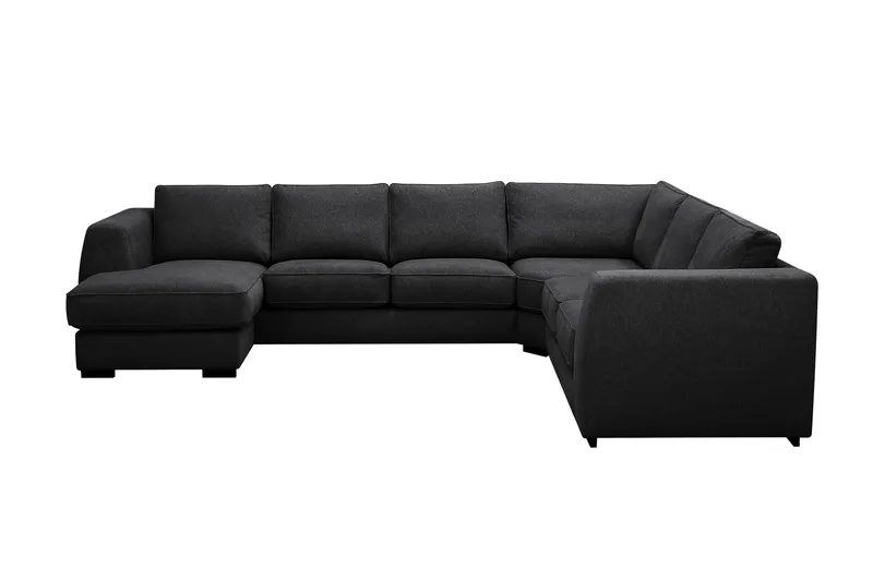 Optus 5-sits Hörnsoffa med divan vändbar - Svart - Products - Möbler - Soffa - Hörnsoffa