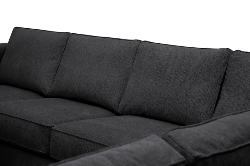 Optus 5-sits Hörnsoffa med divan vändbar - Svart - Products - Möbler - Soffa - Hörnsoffa