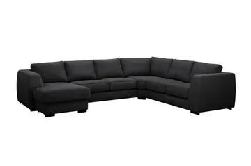 Optus 5-sits Hörnsoffa med divan vändbar - Svart - Products - Möbler - Soffa - Hörnsoffa