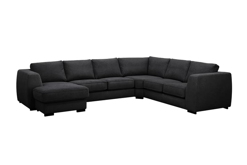Optus 5-sits Hörnsoffa med divan vändbar - Svart - Products - Möbler - Soffa - Hörnsoffa