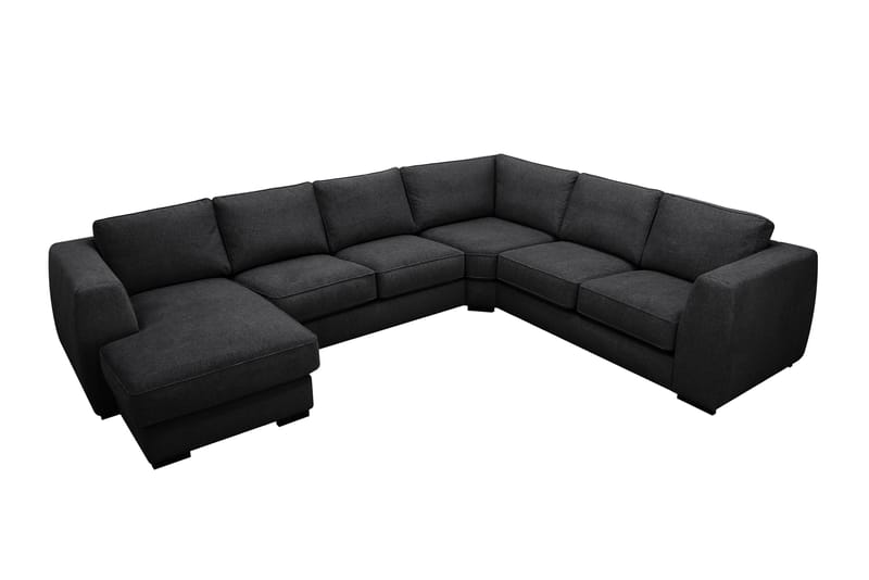 Optus 5-sits Hörnsoffa med divan vändbar - Svart - Products - Möbler - Soffa - Hörnsoffa