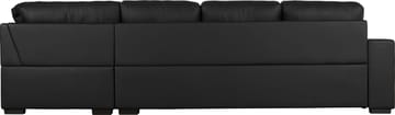 Solna soffa i svart PU öppet avslut 3A - Svart - Products - Möbler - Soffa - Hörnsoffa