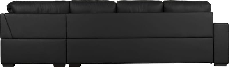 Solna soffa i svart PU öppet avslut 3A - Svart - Products - Möbler - Soffa - Hörnsoffa