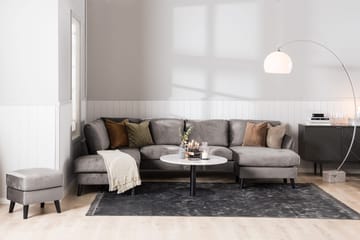 Trend 5-sits Högervänd L-formad Hörnsoffa med Divan i Sammet - Mörkgrå - Products - Möbler - Soffa - Hörnsoffa