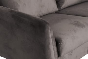 Trend 5-sits Högervänd L-formad Hörnsoffa med Divan i Sammet - Mörkgrå - Products - Möbler - Soffa - Hörnsoffa