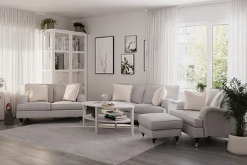 Howard Classic 2-sits Tygsoffa - Grå - Products - Möbler - Soffa - 2 sits soffa