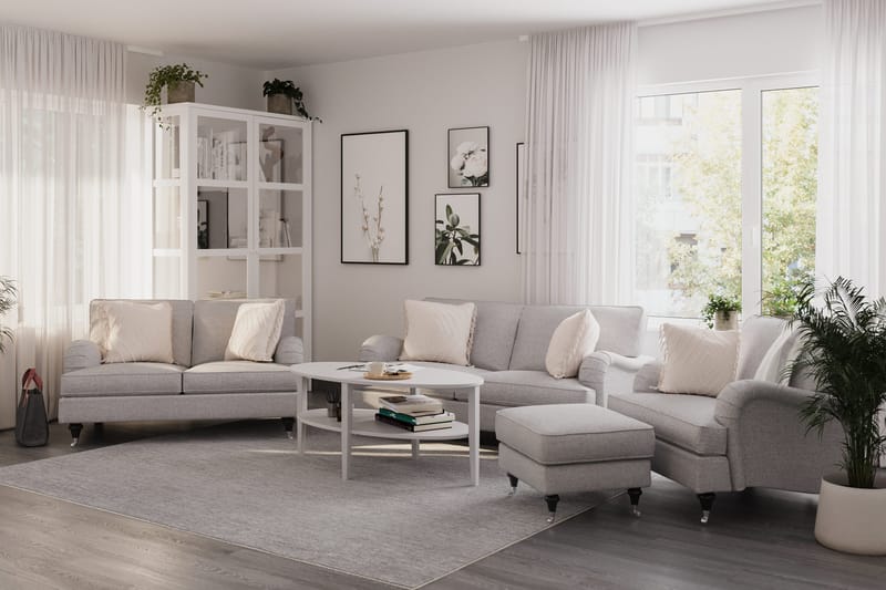 Howard Classic 2-sits Tygsoffa - Grå - Products - Möbler - Soffa - 2 sits soffa