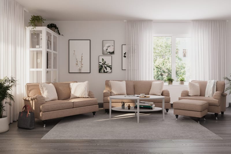 Howard Classic 2-sits Tygsoffa - Mörkbeige - Products - Möbler - Soffa - 2 sits soffa