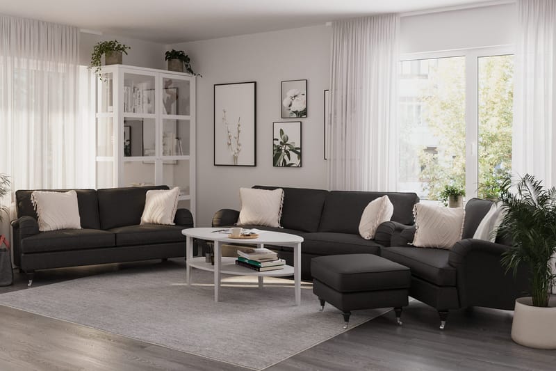 Howard Classic 2-sits Tygsoffa - Mörkgrå - Products - Möbler - Soffa - 2 sits soffa