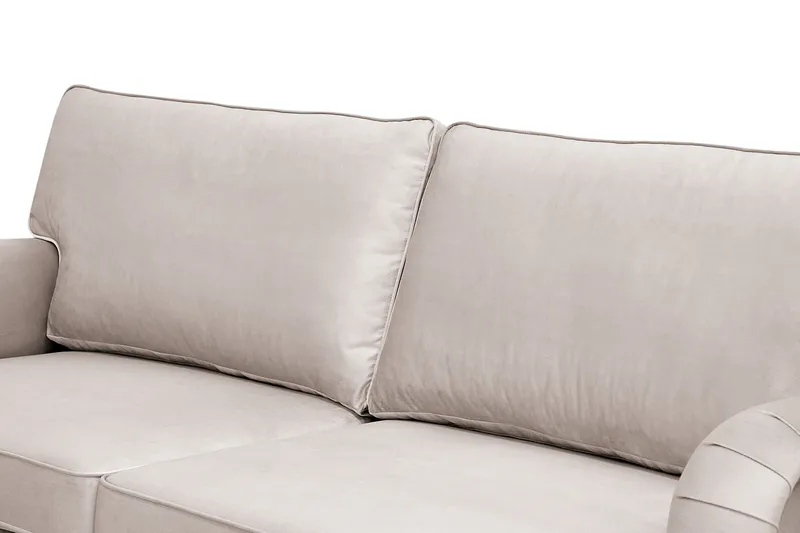 Howard Classic 3-sits Sammetsoffa - Beige - Products - Möbler - Soffa - 3 sits soffa
