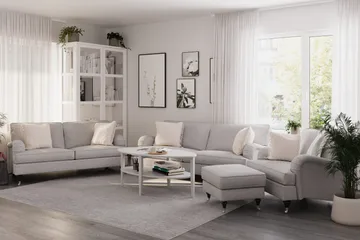 Howard Classic 3-sits Tygsoffa - Grå - Products - Möbler - Soffa - 3 sits soffa