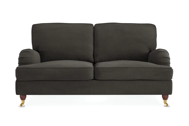 Howard Lyx 2-sits Manchestersoffa - Mörkgrå - Products - Möbler - Soffa - 2 sits soffa