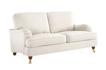 Howard Lyx 2-sits Sammetssoffa - Krämvit - Products - Möbler - Soffa - Sammetssoffa