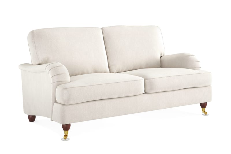 Howard Lyx 2-sits Sammetssoffa - Krämvit - Products - Möbler - Soffa - Sammetssoffa