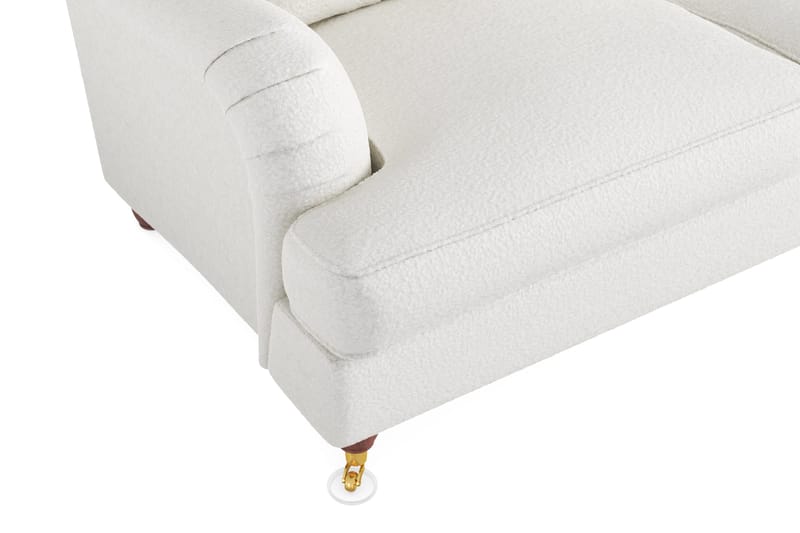 Howard Lyx 2-sits Soffa i Bouclé - Vit - Products - Möbler - Soffa - 2 sits soffa