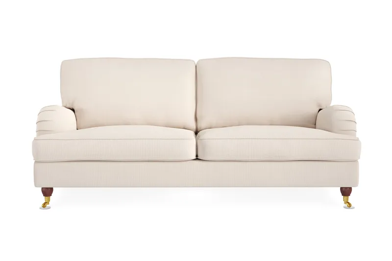 Howard Lyx 3-sits Manchestersoffa - Beige - Products - Möbler - Soffa - 3 sits soffa